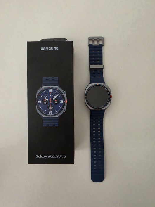 Samsung Galaxy Watch Ultra 2025 LTE 47mm Tytanowy Niebieski (L705) stan: ideał