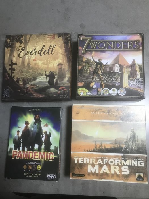 Эвердейл Пандемия 7 Чудес Крапки Настільні ігри