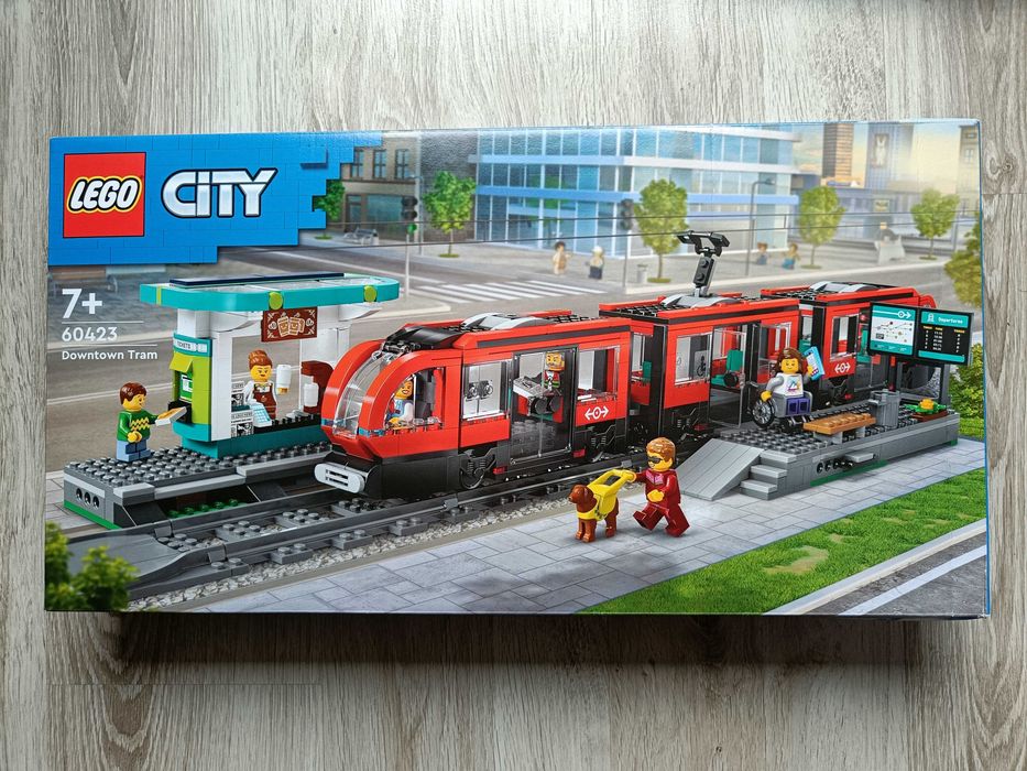 NOWE Klocki Lego CITY Tramwaj miejski ze stacją 60423