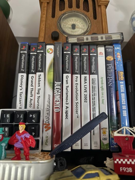 Ps2 playstation 2 jogos consola usada 2 controlos