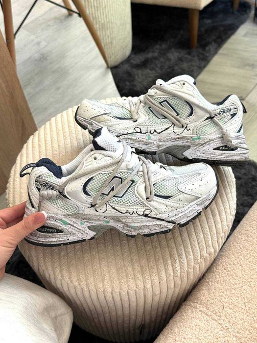 !SALE! New Balance 530 Custom White/Silver 36 37 38 39 40 41 nb нб530 кастом