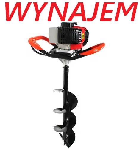 Wiertnica spalinowa świder spalinowy do gleby wynajem Bardzo Mocny
