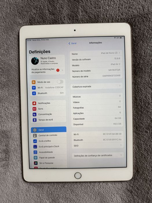 Ipad Air 2 , 64GB , Wi-Fi