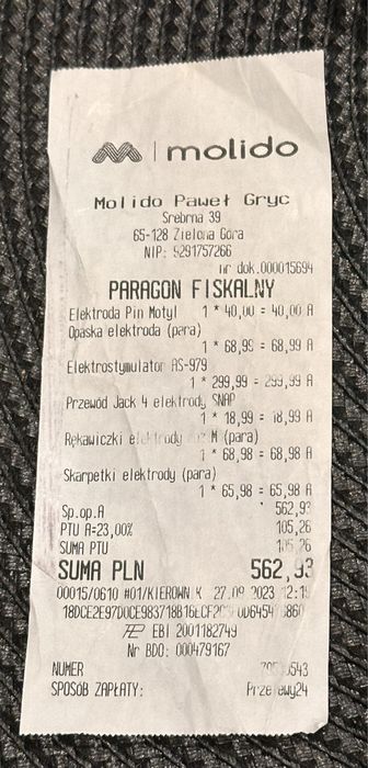 Masażer elektrostymulator tens EMS