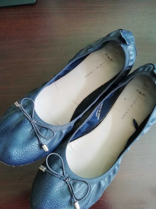 New Look Buty baleriny baletki ciemny granat 41/7