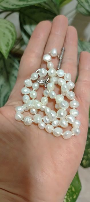 Perły naturalne słodkowodne,  komplet