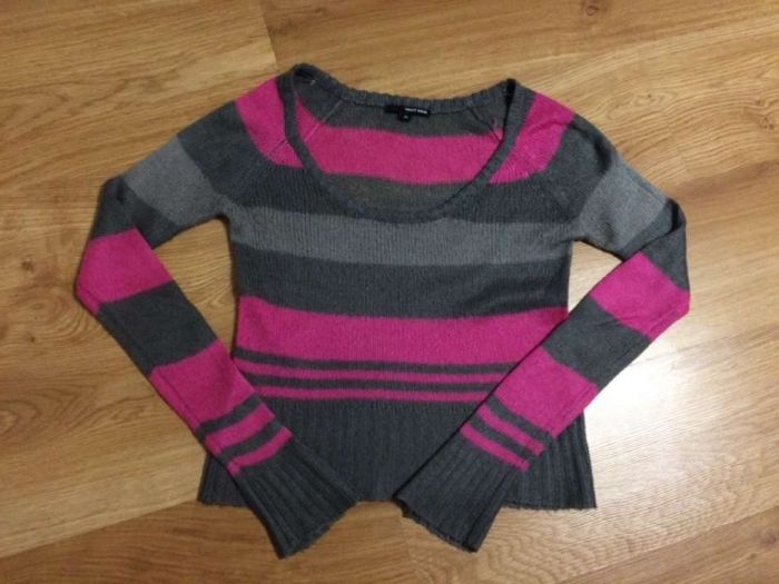 Sweterek w paski tally weijl xs