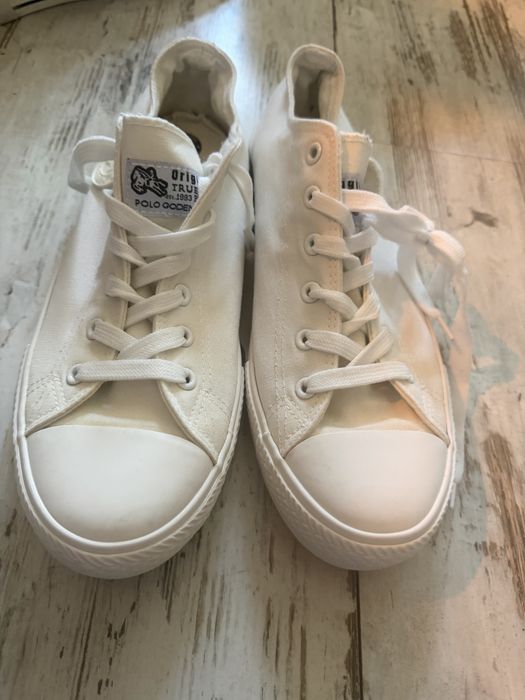 Białe trampki Polo Goden sneakersy tenisówki unisex wkładka 27 cm