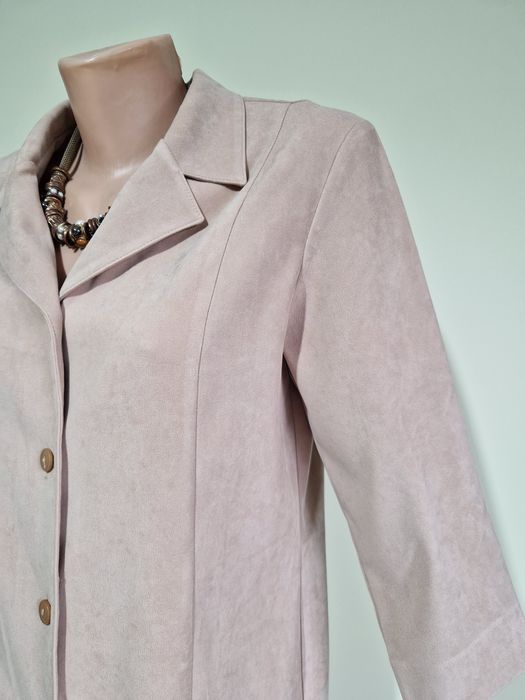 Bluzka koszulowa ciemny beż wiązana sznureczkami