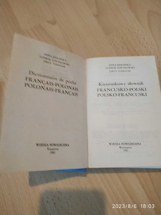 Słownik kieszonkowy polsko-francuski francusko-polski