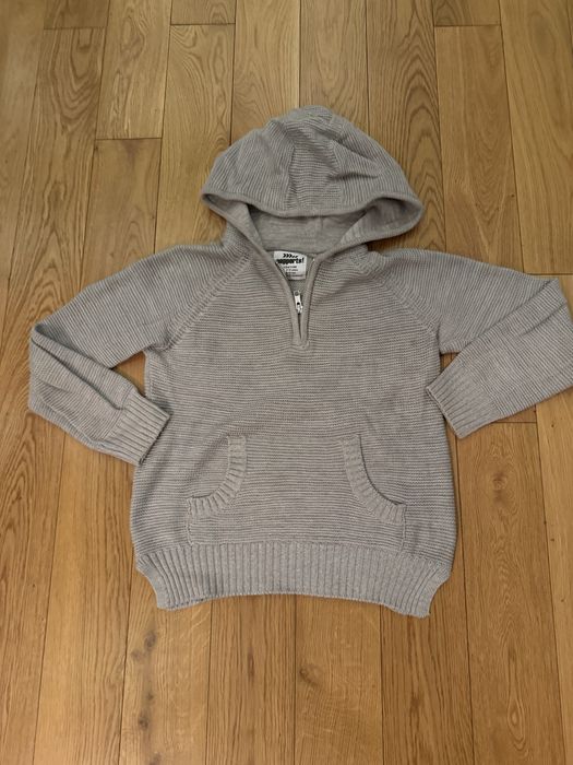 Sweter dziecięcy z kapturem, r.134/140