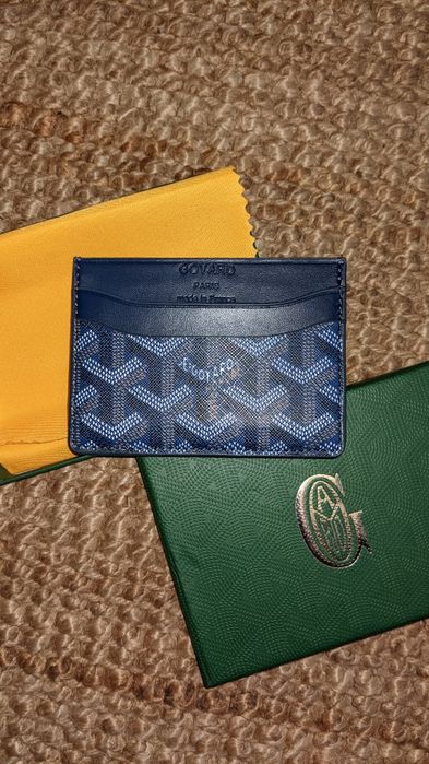 Portfel card holder Goyard w kolorze navy blue