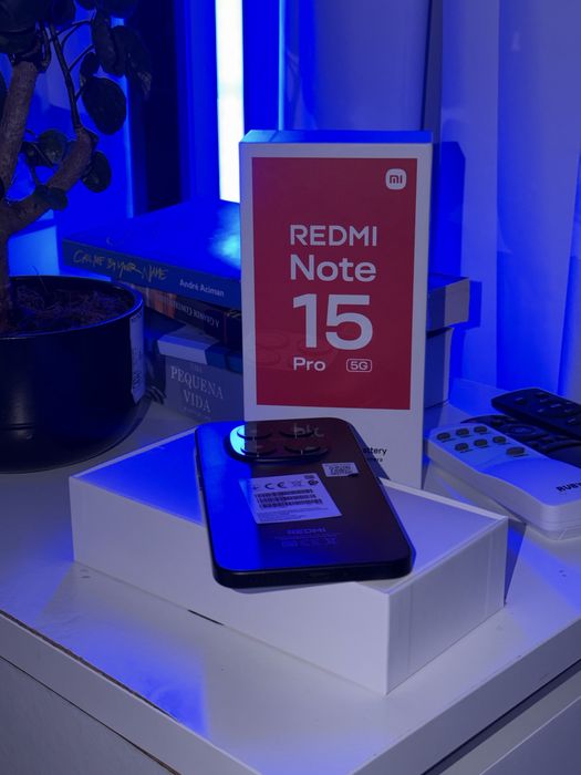 Xiaomi Redmi Note 15 Pro 5G (Preto) – 256GB – Novo