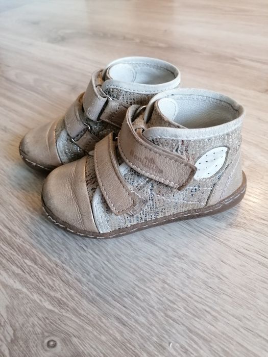 Buty Renbut r.21, butki, buciki skórzane na rzepy, trzewiki, trampki