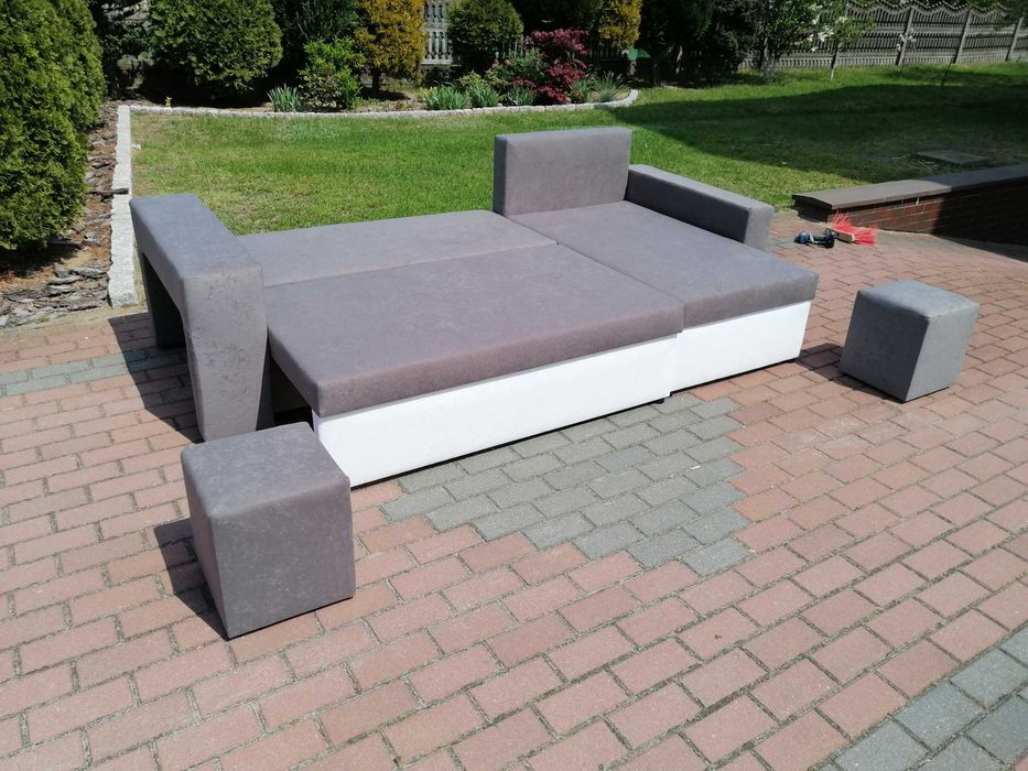 Narożnik GRAND z pufami w boczku. Kanapa od producenta