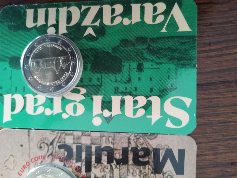 Moedas comemorativas de 2€ em coincard - Croácia 2024