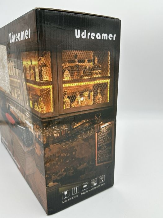 Програвач вінілових платівок UDREAMER UD001-Y з двома динаміками (коричневий)