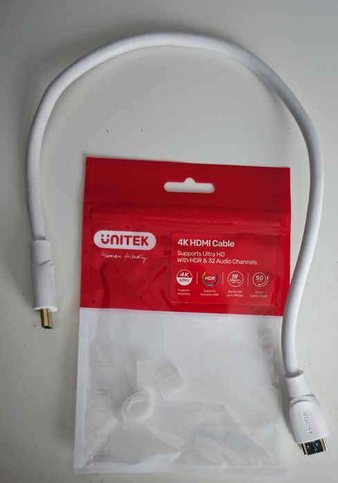 Kabel Unitek HDMI -> HDMI 0,5m (50cm)