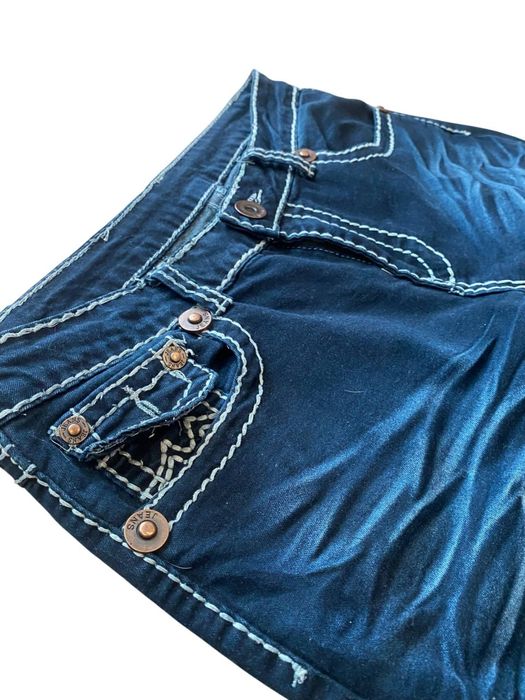 triple stitched flare jeans