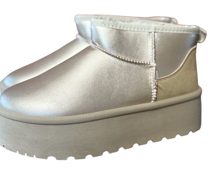 Botki Buty zimowe Śniegowce UGG Jasne