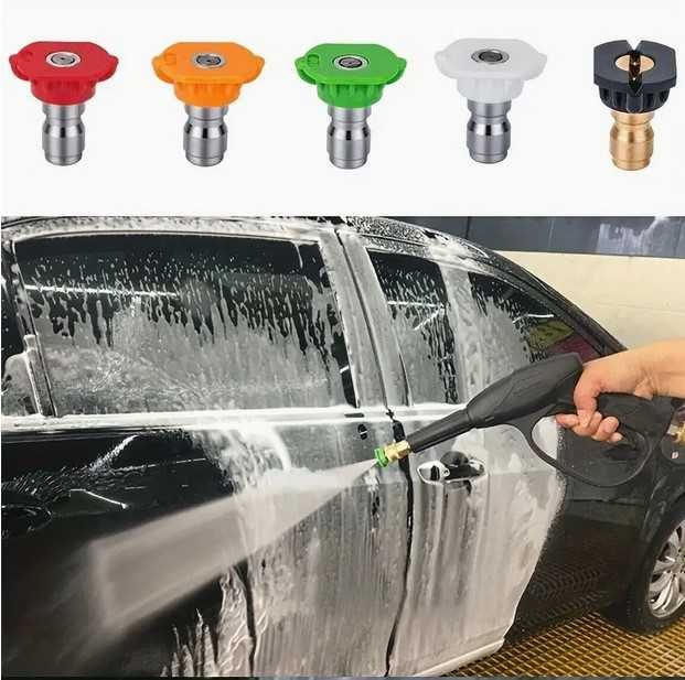 Пистолет для мойки высокого давления на быстросьемах + 5 насадок