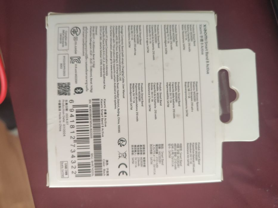 Opaska fitness xiaomi smart band 8 active