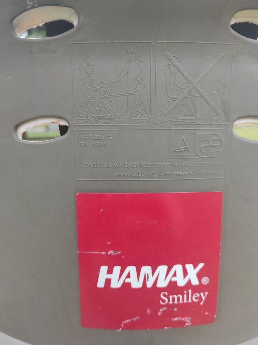 Fotelik rowerowy hamax do 22 kg
