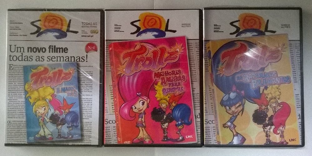 Pack de DVD's para crianças