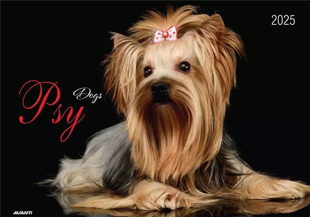 Kalendarz 2025 ścienny albumowy Psy. Avanti