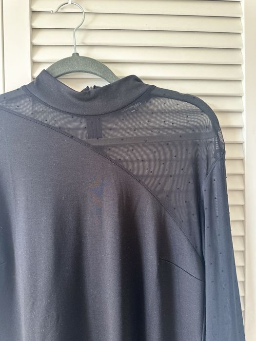 Top Secret sukienka cxarna z tiulem na okazje do pracy