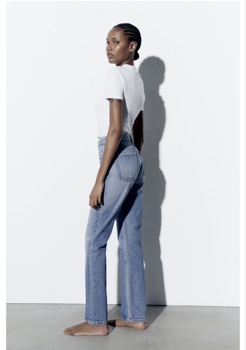 Джинси Zara high rise straight