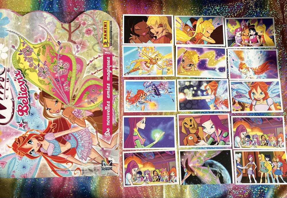 Наліпки паніні по різним альбомам Вінкс Winx panini