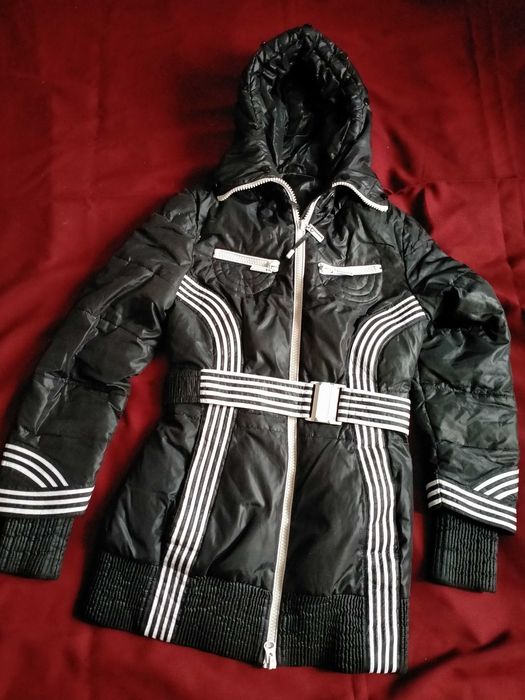 Пуховик натуральний зимовий спортивний костюм 42-44р.