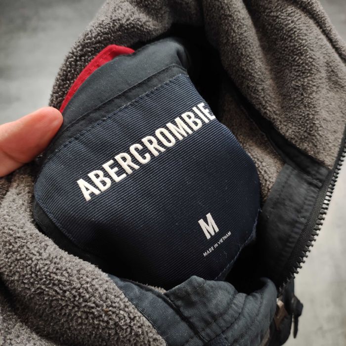 MĘSKA Bluza Thermal PREMIUM Polar Ocieplana Haft Abercrombie Kieszonka
