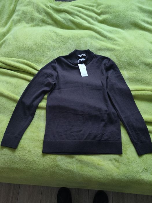 Reserved sweter męski 100 wełna merino rozmiar M brązowy