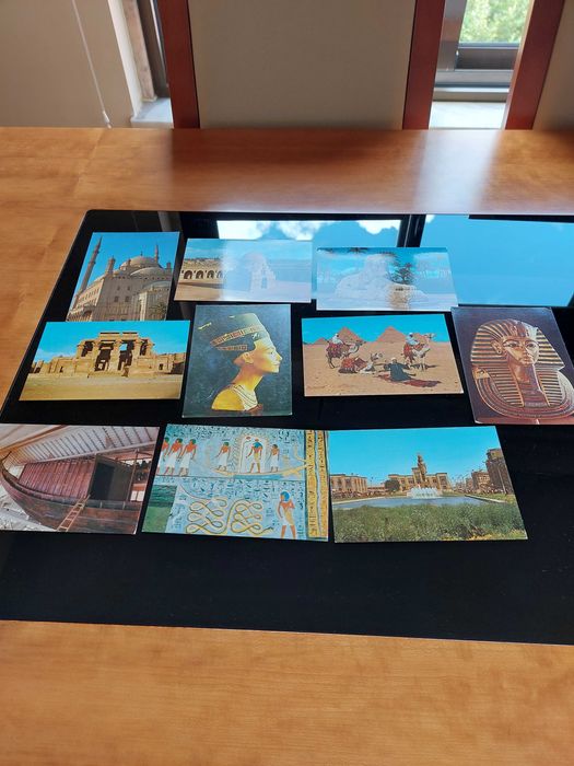 Postais antigos do Egipto, Croácia e Rússia