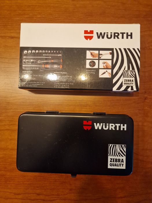 Conjunto novo Wurth Zebra 33 Peças