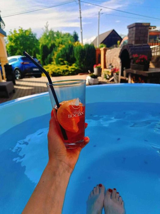 Balia duża do sauny ogrodowej do schładzania LED pokrywa GRATISdostawa