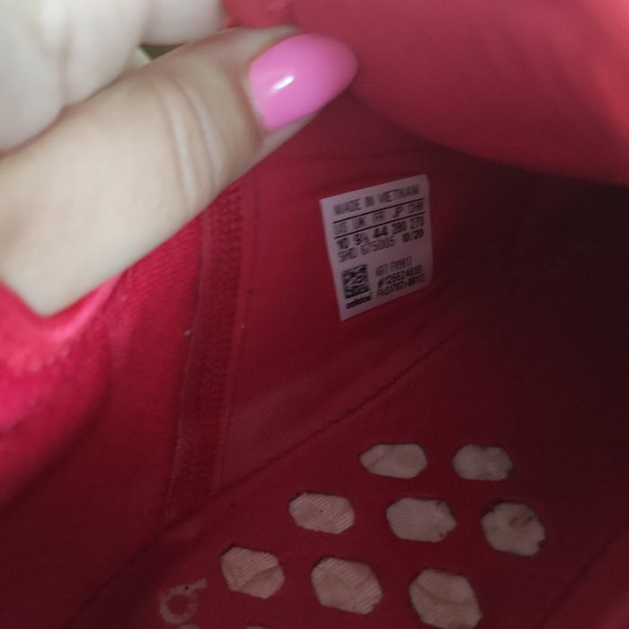 Adidas czerwone sneakersy męskie 44 wkładka 28