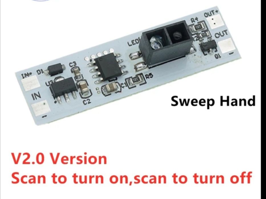 Сенсорный выключатель 220v 12v кнопка с подсветкой