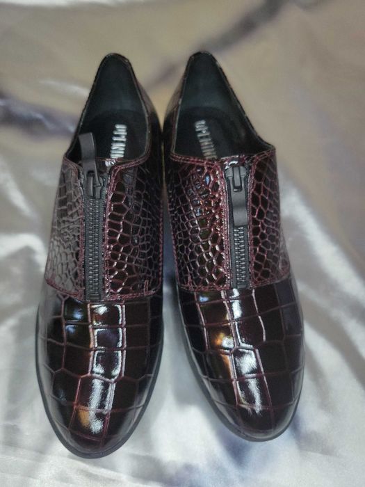 Opening Ceremony Лоферы,кожа с тиснением под крокодила на платформе,38