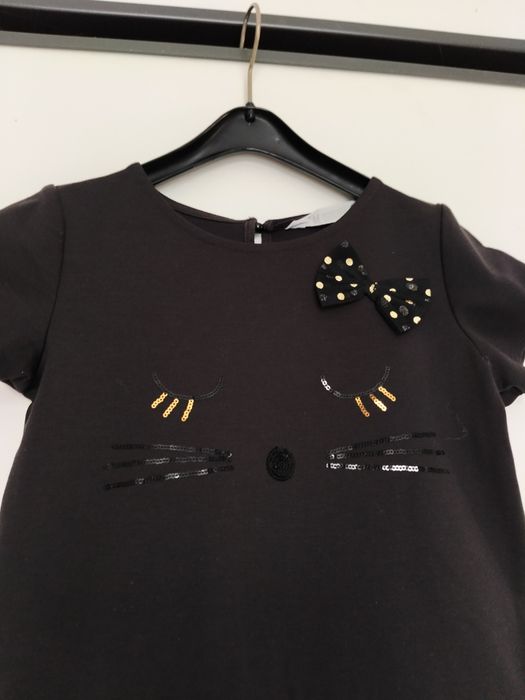 Czarna sukienka a'la kotek  H&M