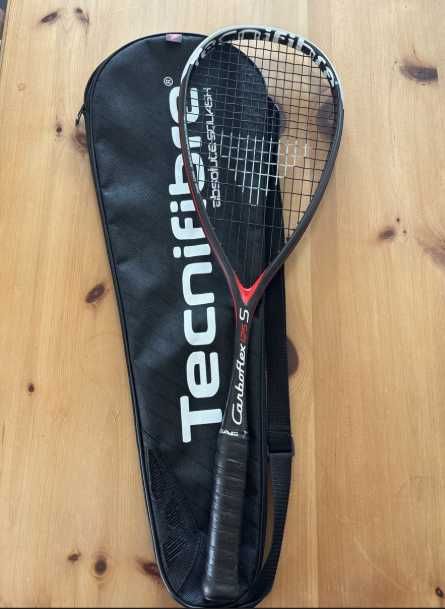 Raquete Squash Tecnifibre Carboflex 125 S + Capa Original (Como Nova)