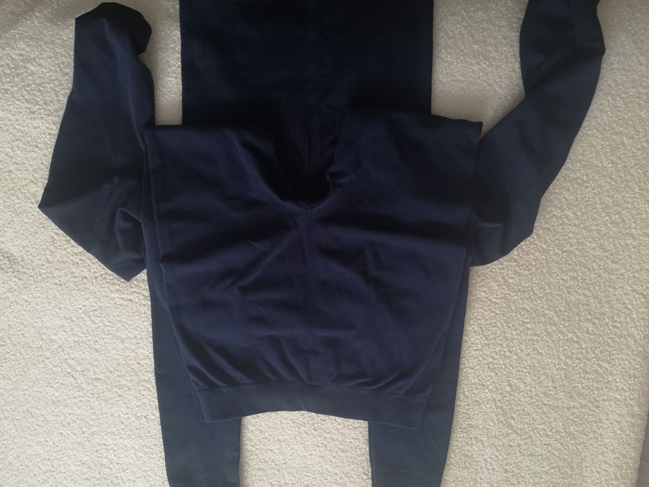 Komplet bielizny termoochronne koszulka i getry L 40 granatowe 2 hm