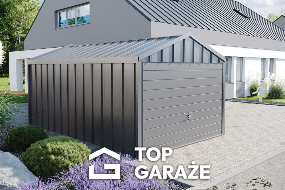 Garaż blaszany na rąbek / 3m szer 5m długi / Producent