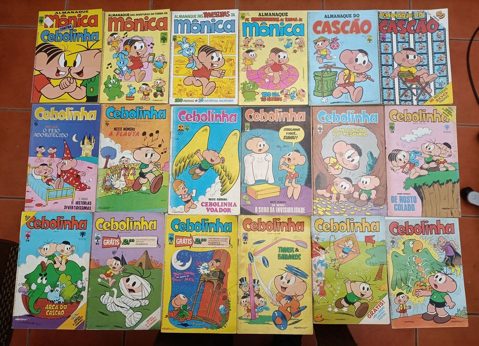 108 Livros Mónica, Cebolinha, Recruta Zero  e Outros