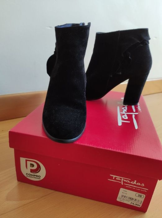 Botins Pretos Tapadas