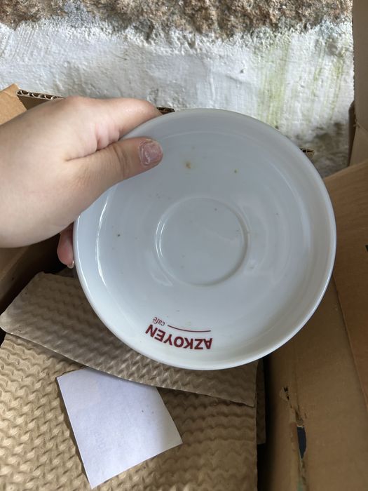 6 chavenas e pires novos