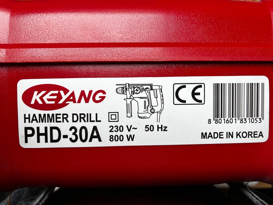 OKAZJA Nowy młot udarowy Keyang PHD-30A 800W+walizka+3 skuwaki Heller