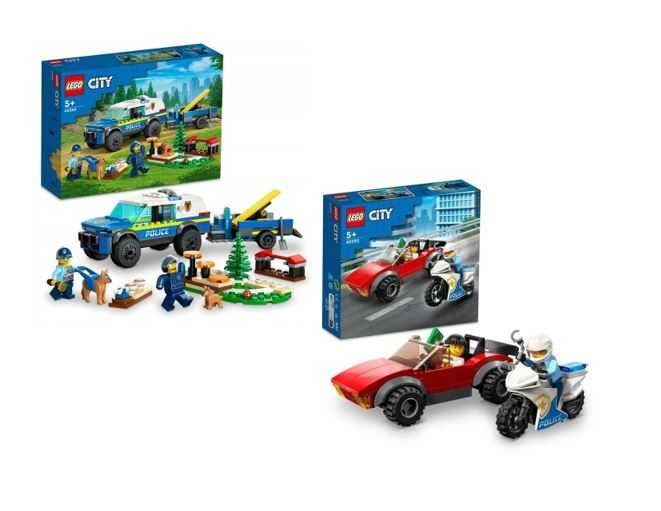 Zestaw Lego 60369 + 60392 Policja 
Dwa zestawy LEGO